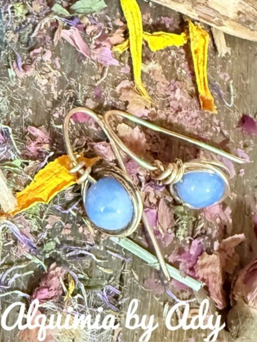 Alquimia Blue aquamarine Drop Earrings